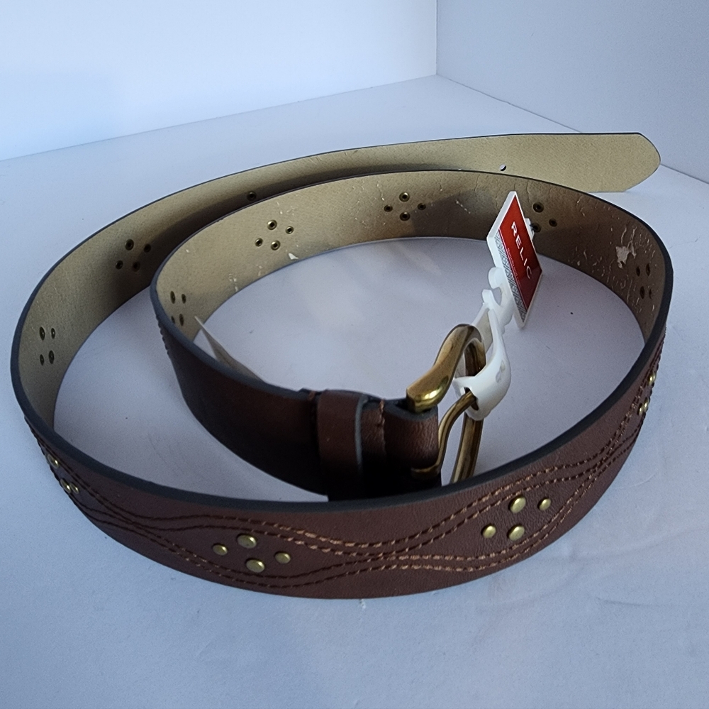 NWT Relic Women's 44-inch Brown Leather Belt